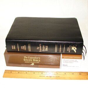 The Expositor's STUDY BIBLE, KJV, Jimmy Swaggart, Bonded Leather, Original Box